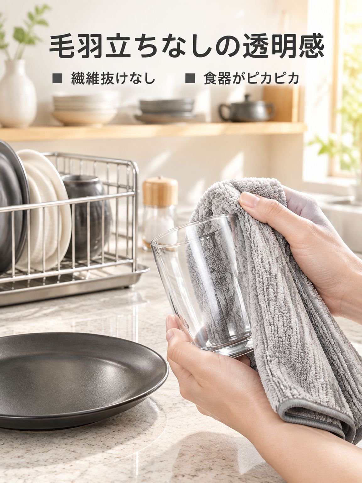 キッチン専用 吸水ふきん 毛羽立ちにくい 家庭用掃除クロス