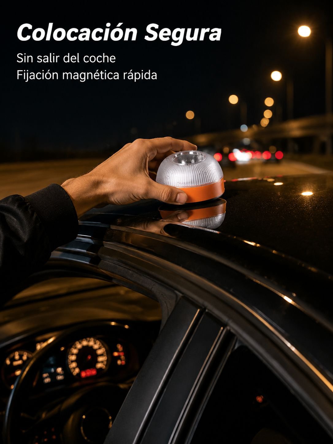 Luz de seguridad de inducción magnética V16