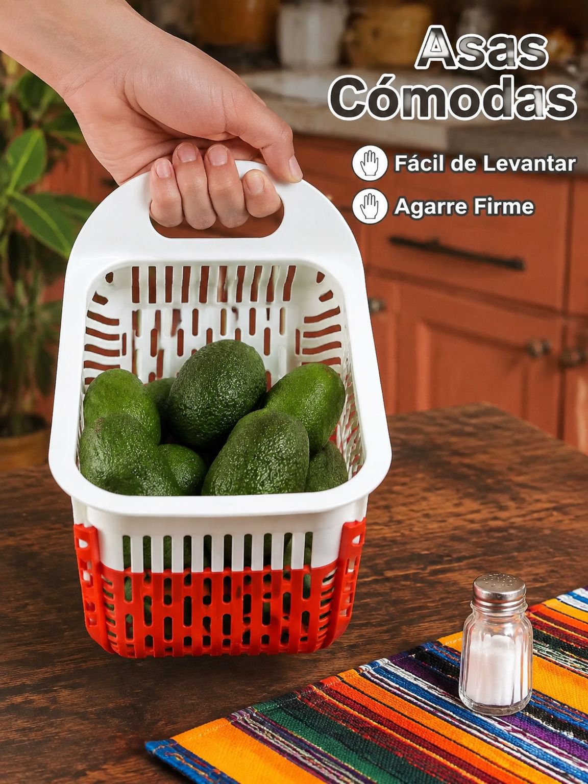 Escurridor ajustable multifuncional para fregadero