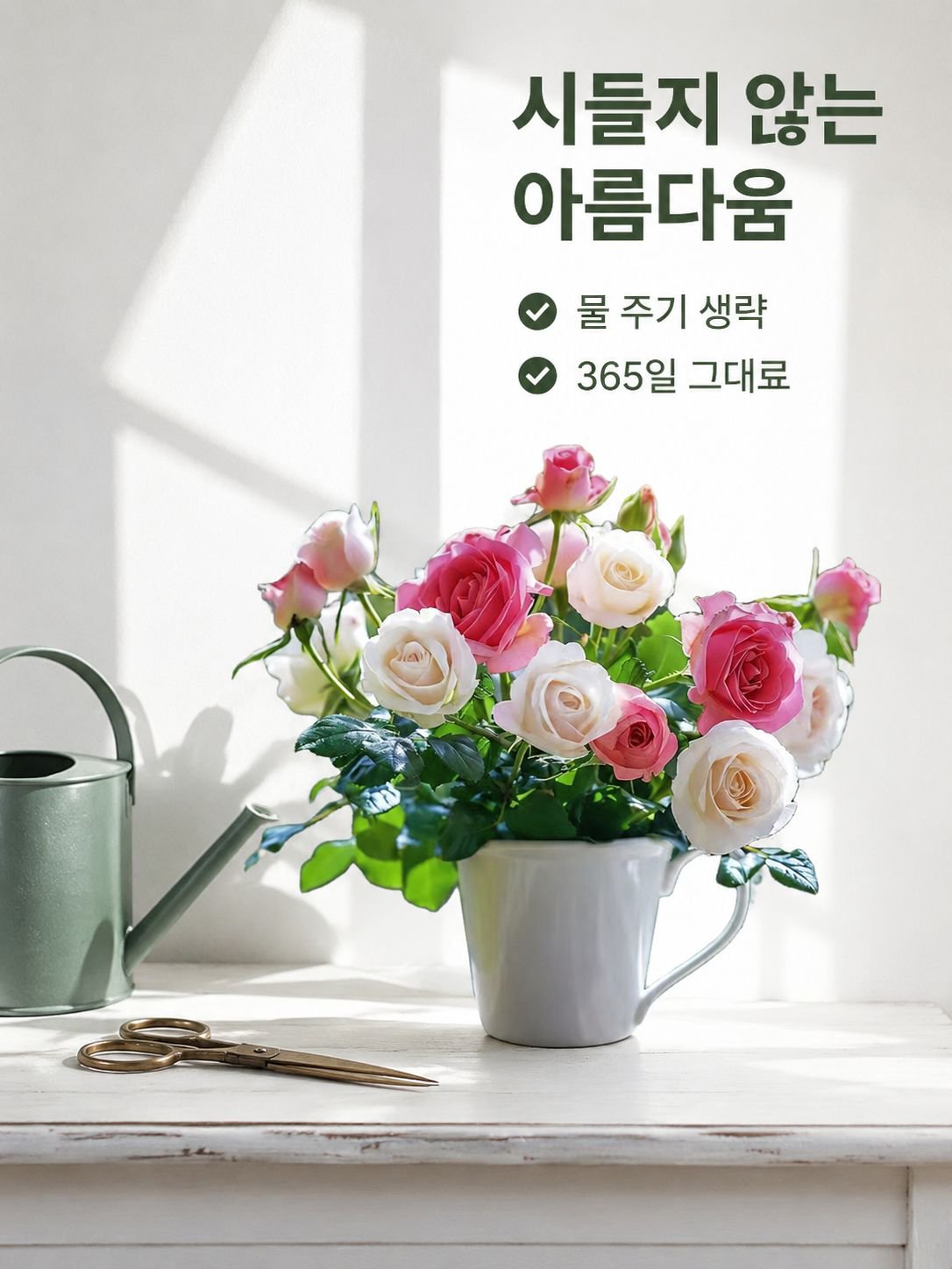 이중 꽃잎 장미