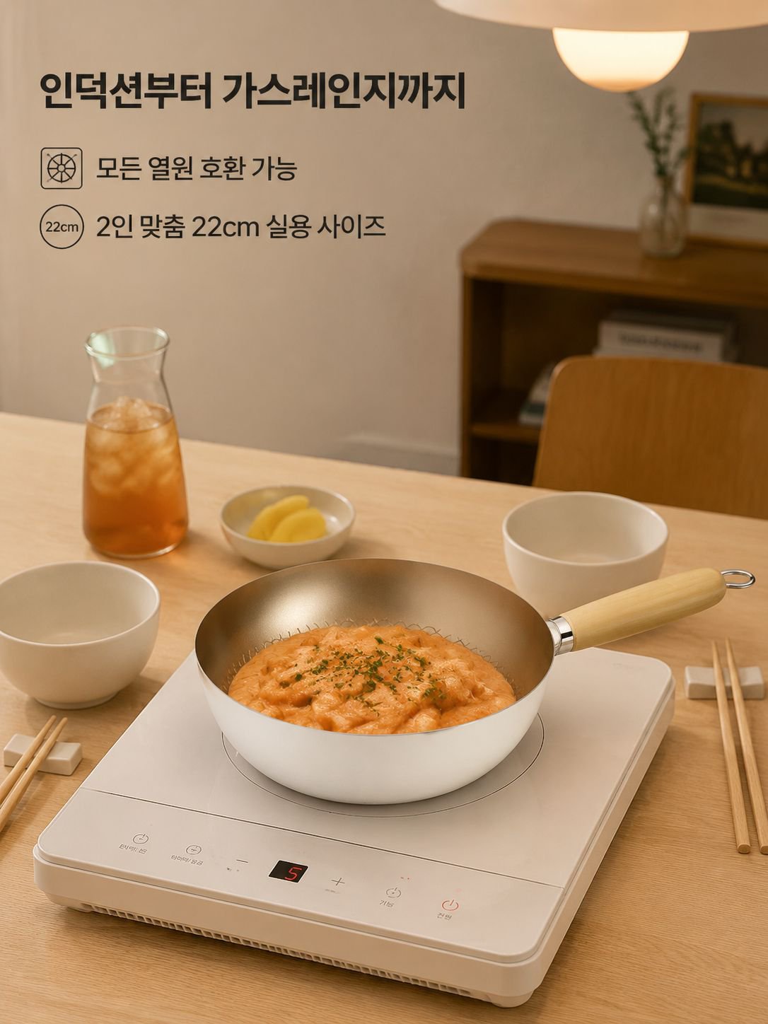 화이트 세라믹 노스틱 프라이팬