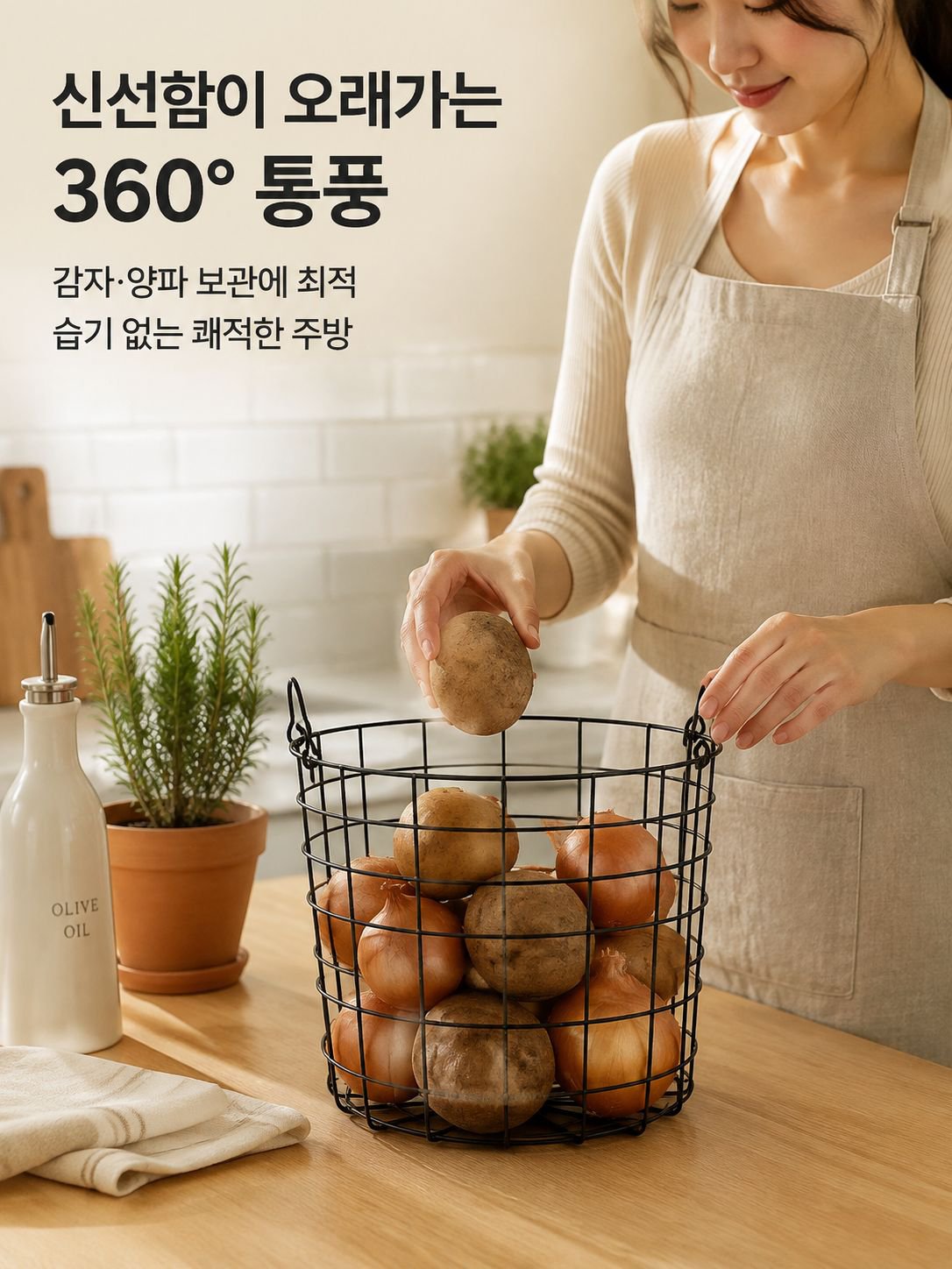 철제 수납 바구니