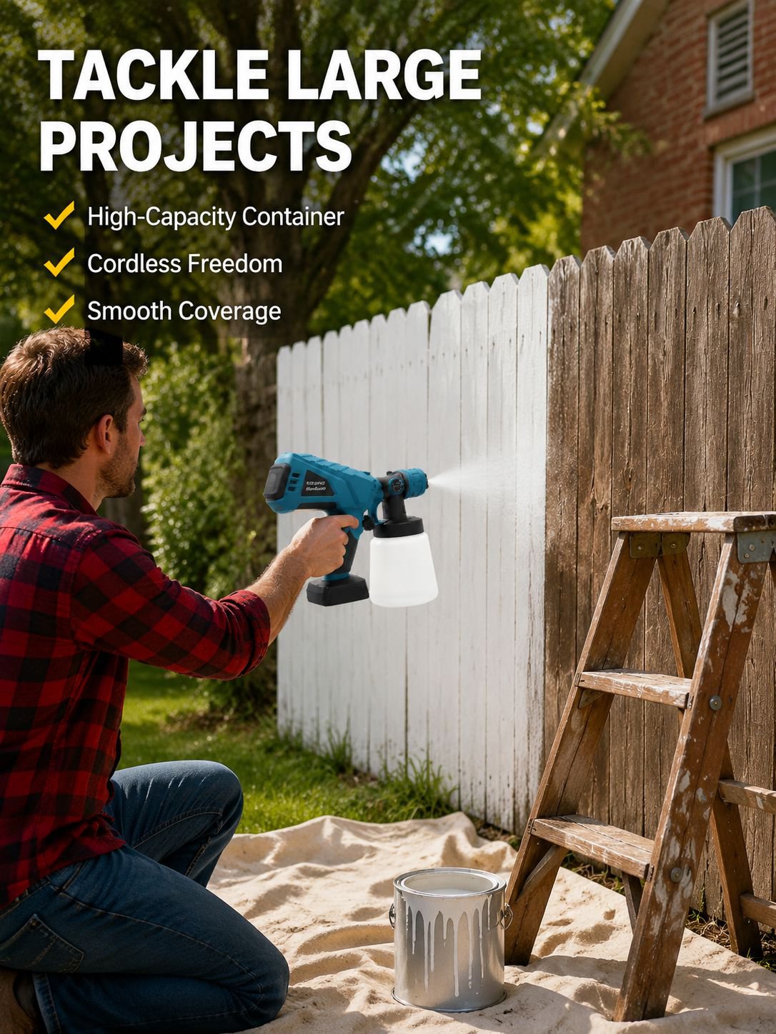 Electric spray gun a large capacity color box