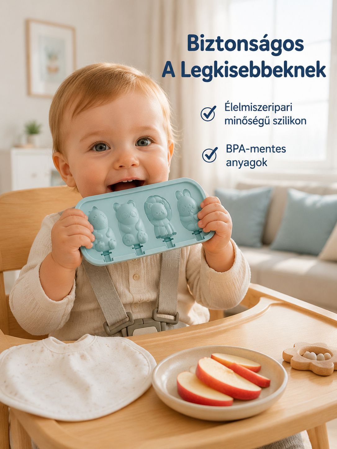 Házi készítésű jégkrémek szilikon formában