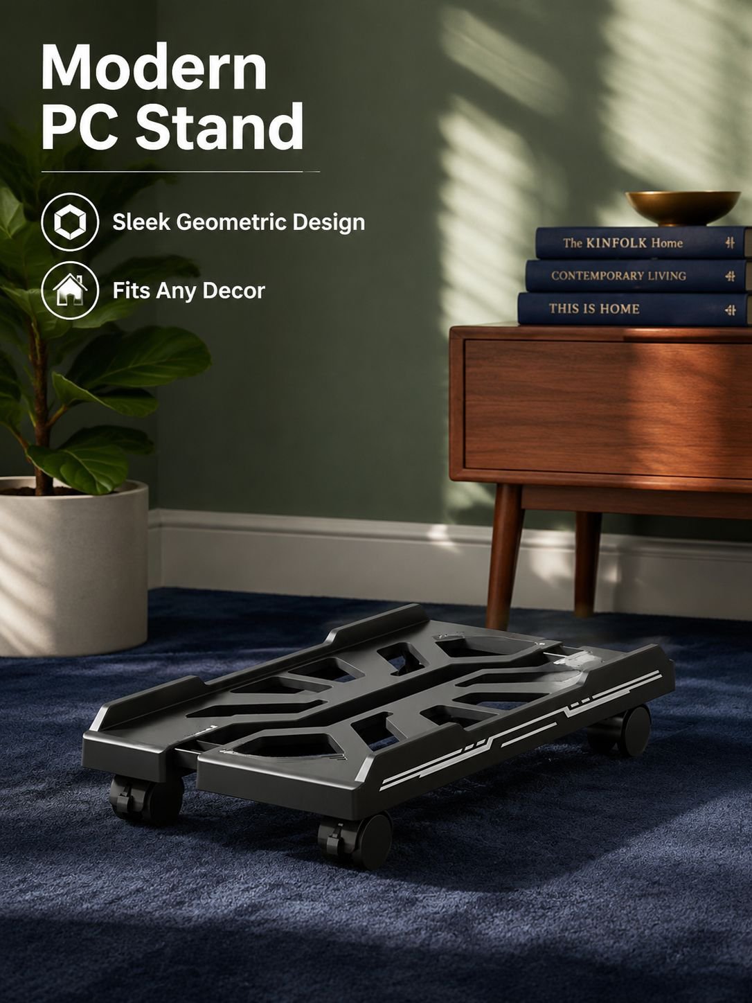 Home PC Case Mobile Adjustable Base Stand