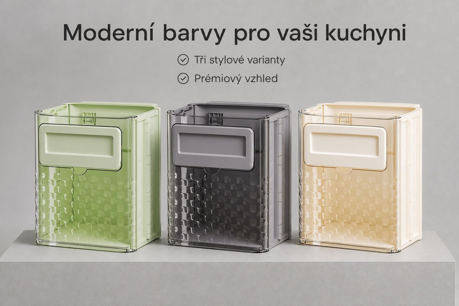 Stylový a funkční skládací odpadkový koš na odpad