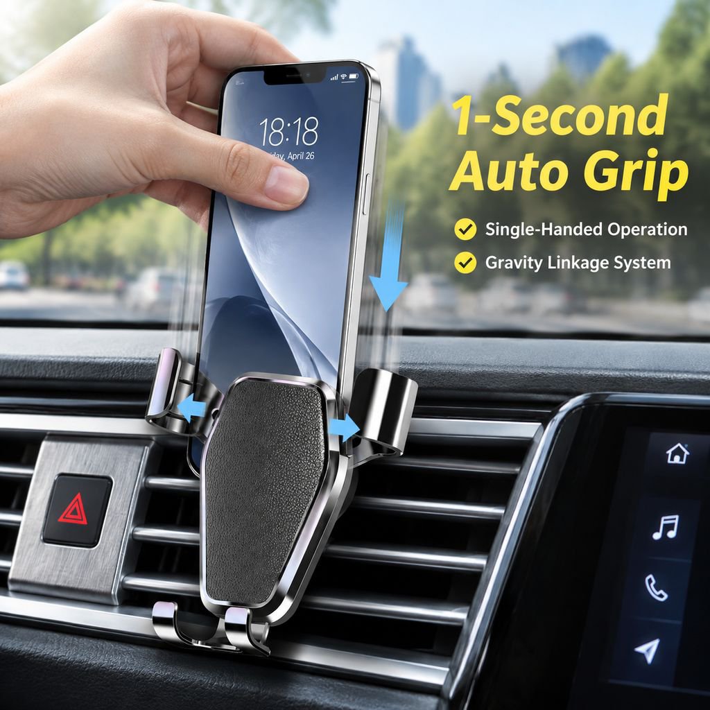 Creative car supplies air outlet car bracket gravity navigation bracket multi-function car mobile ph