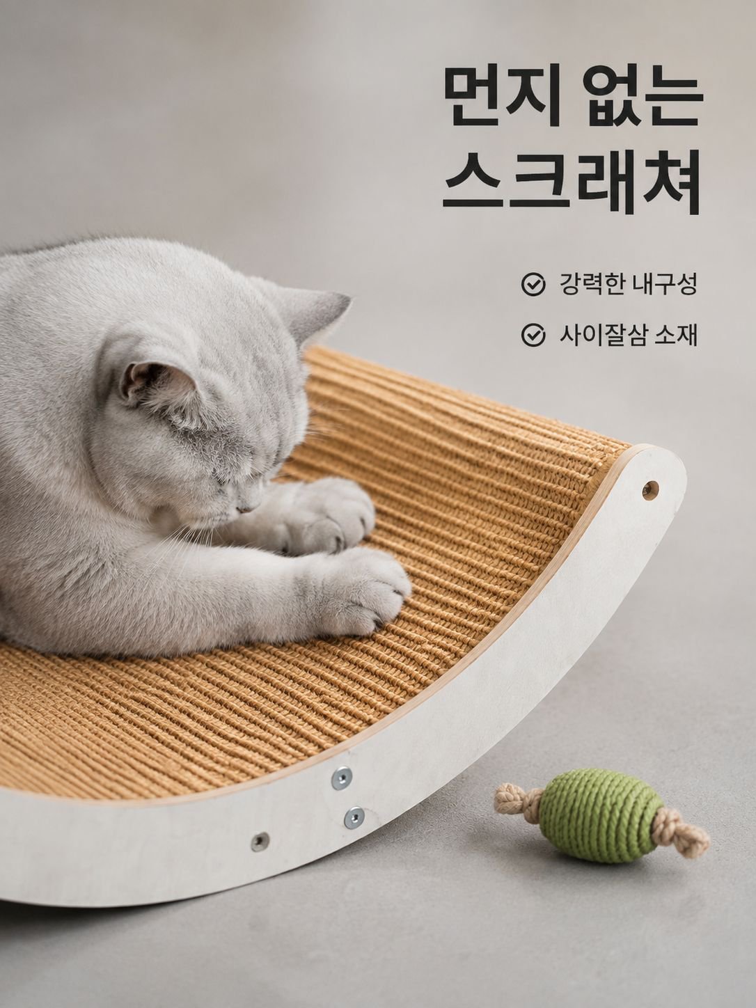 편안하고 내구성 좋은 고양이 라탄 해먹
