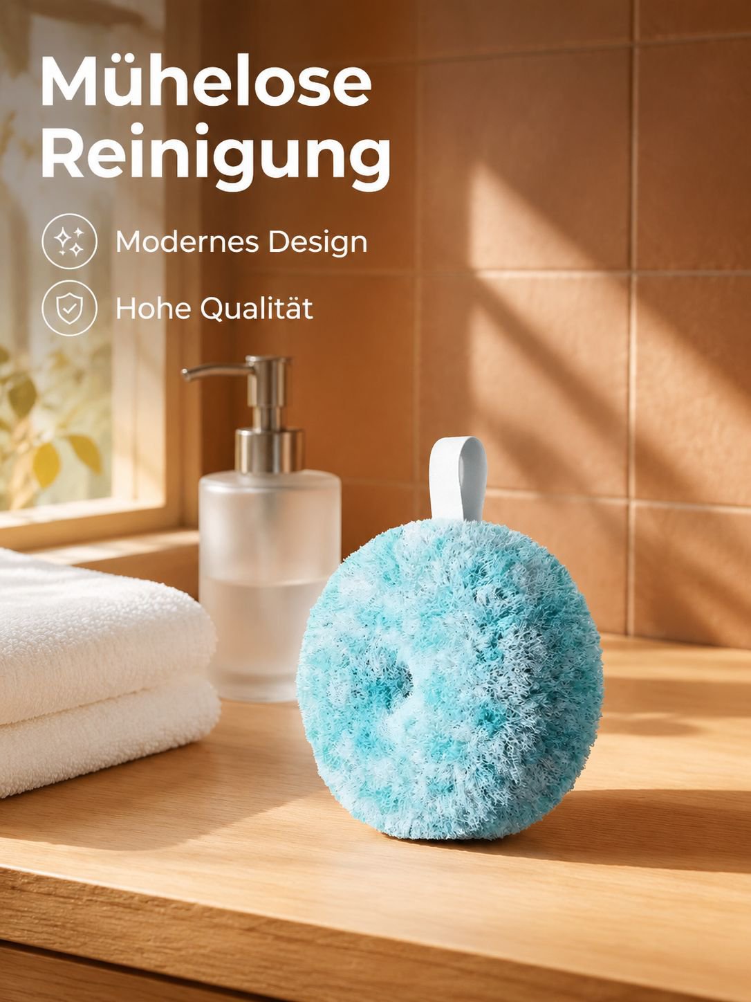 Effizienter antibakterieller Reinigungsball für das Badezimmer