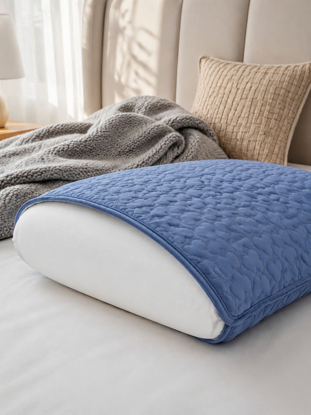 Stain-resistant pillowcase protecting pillow from drool