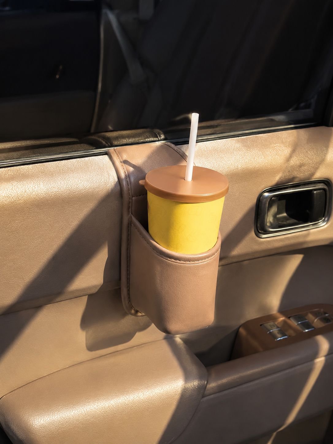 Car door cup holder, car storage bag, water cup holder, mobile phone holder, side embedded installat