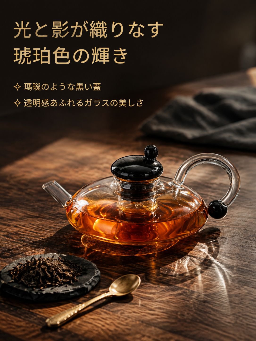 ガラス製ポットを厚くして高温に耐える