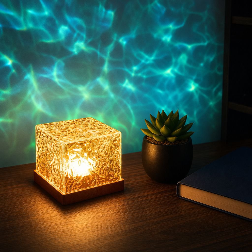 JMY-16 Colorful Square Water Ripple Ambient Light