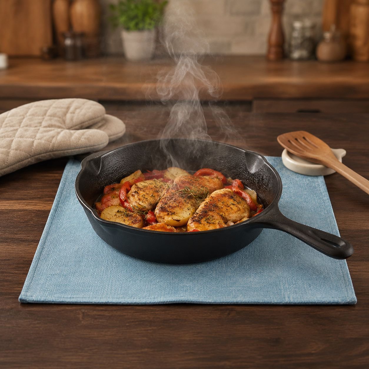 Double-layer Imitation Linen Cloth Placemat Home Insulation Mat Hotel Coaster