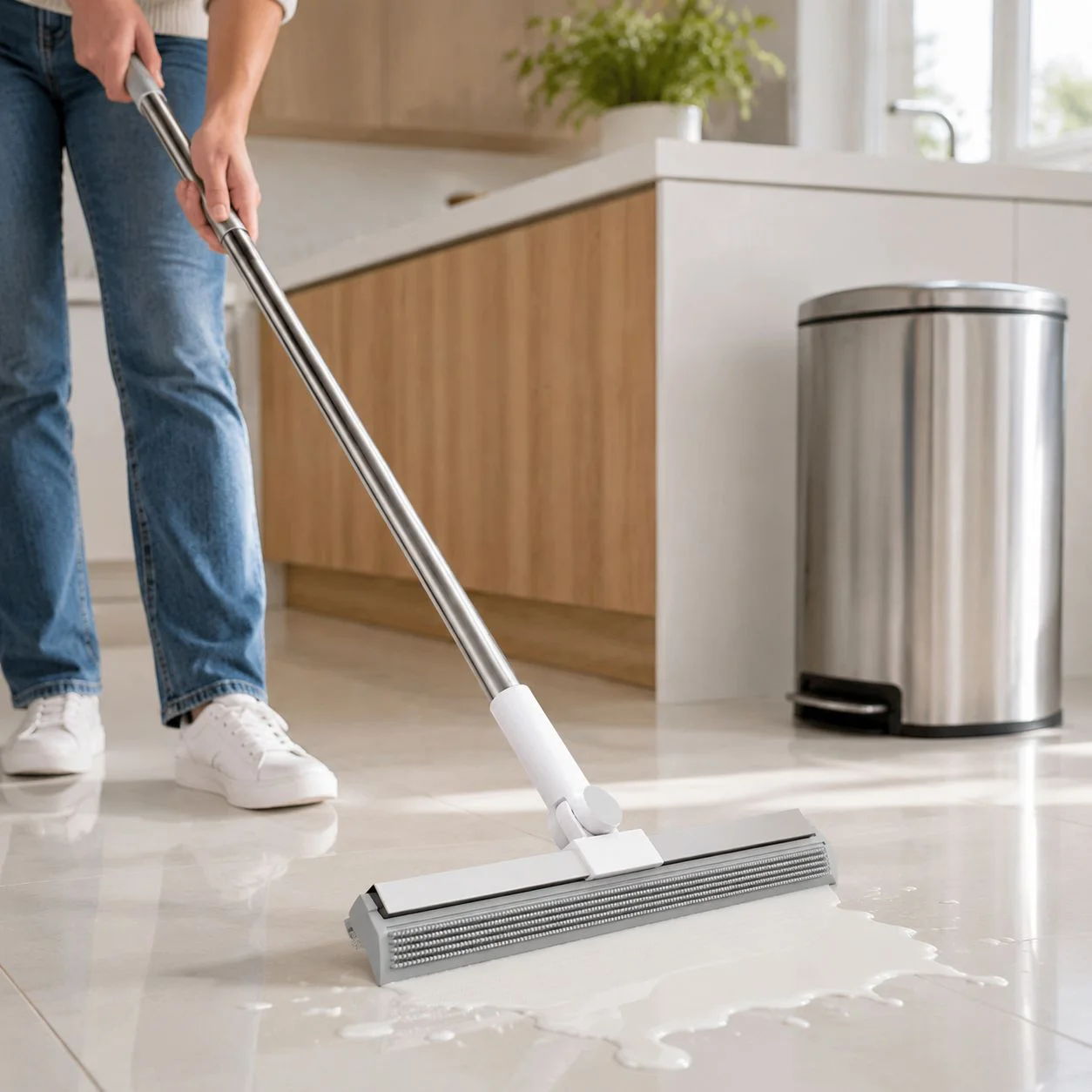 High-Quality Rubber Broom Head Household Cleaning Tool