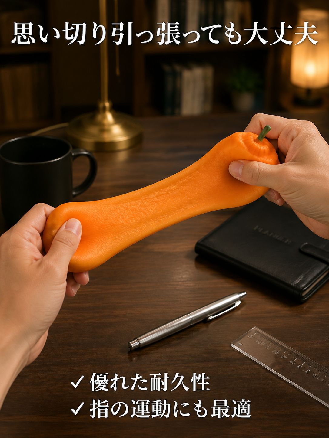 醜いオレンジ色のスクイーズ