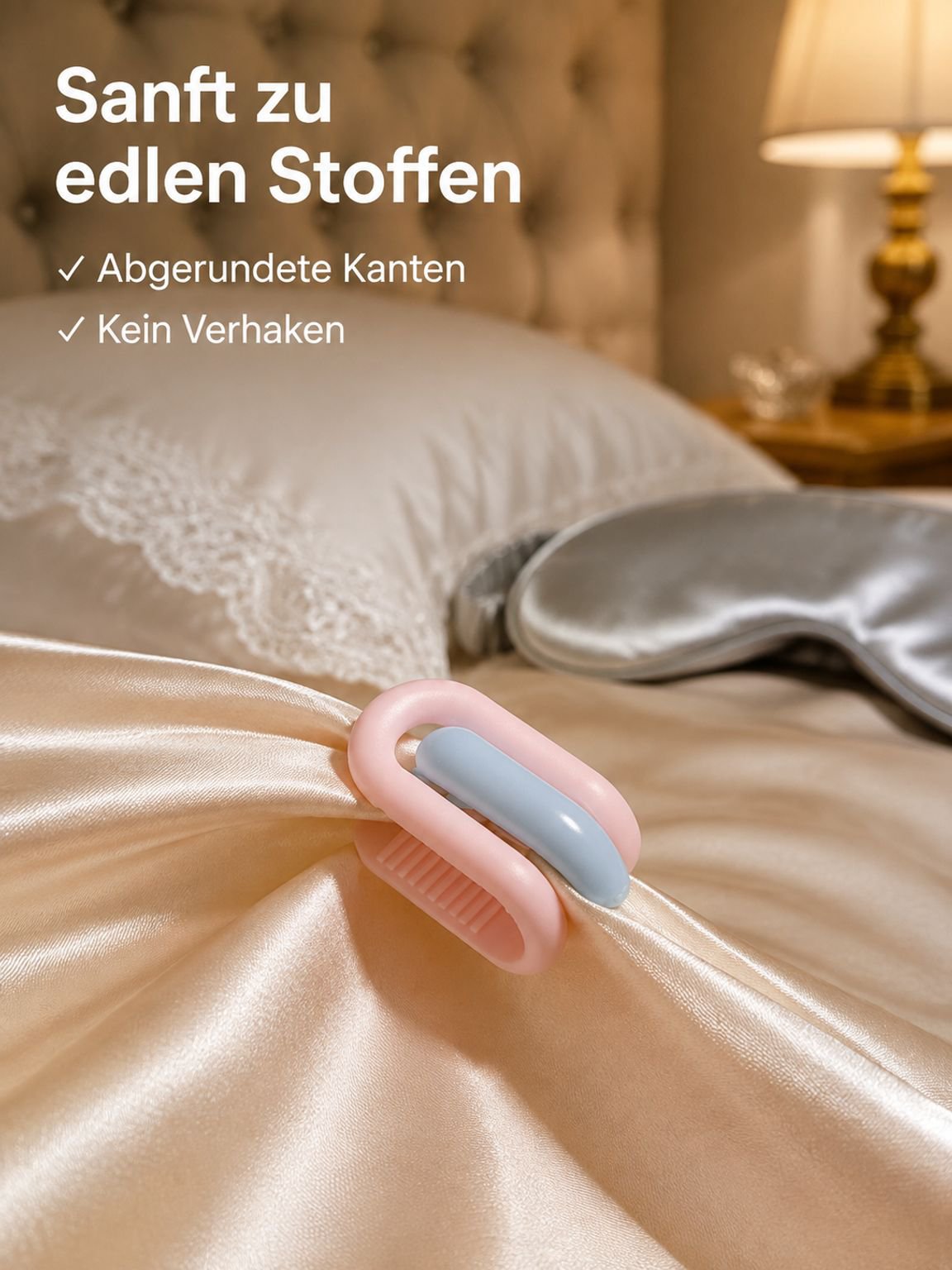 Nadelloser Quiltverschluss