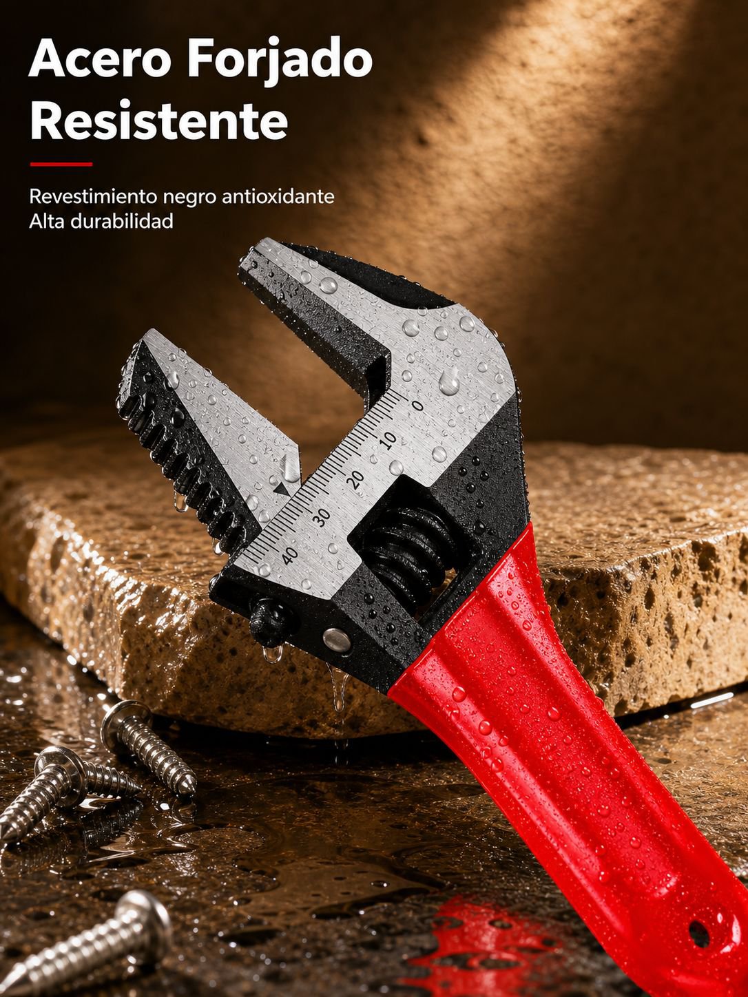 Llave de acero con acabado profesional