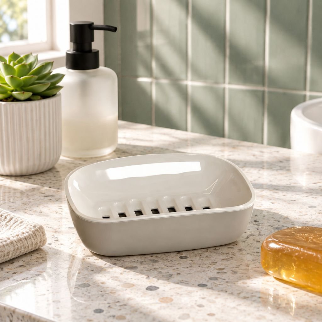 Soap Box for Home Bathroom, Draining Soap Holder