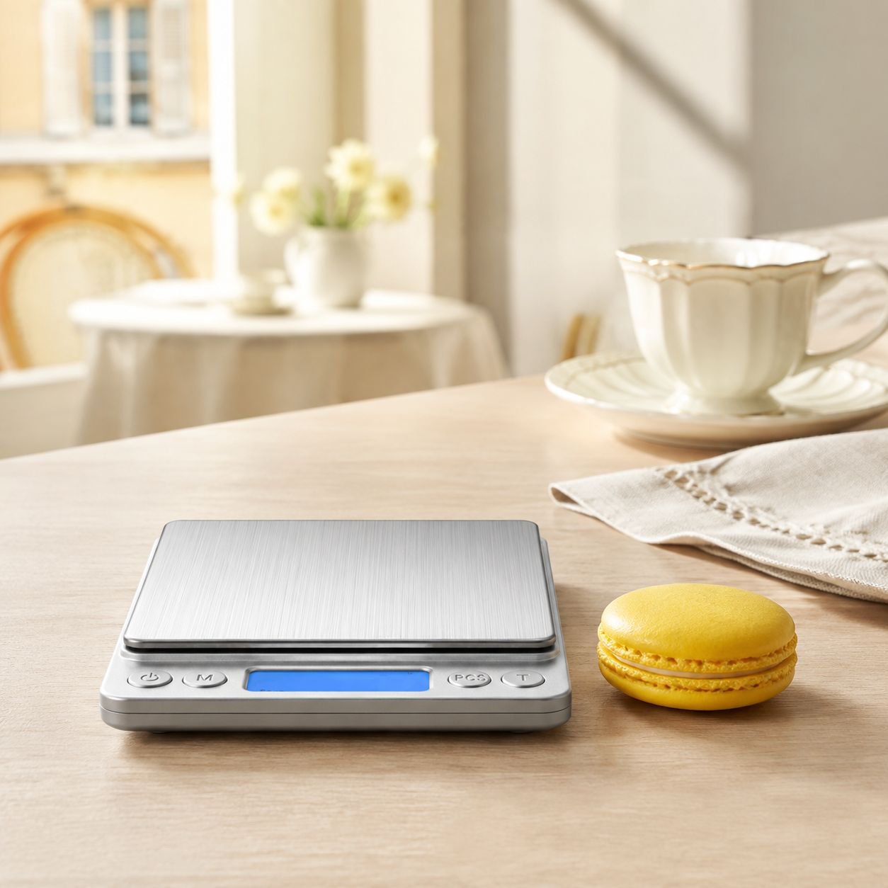 Balance électronique de cuisine précise en grammes, spéciale pâtisserie, en acier inoxydable