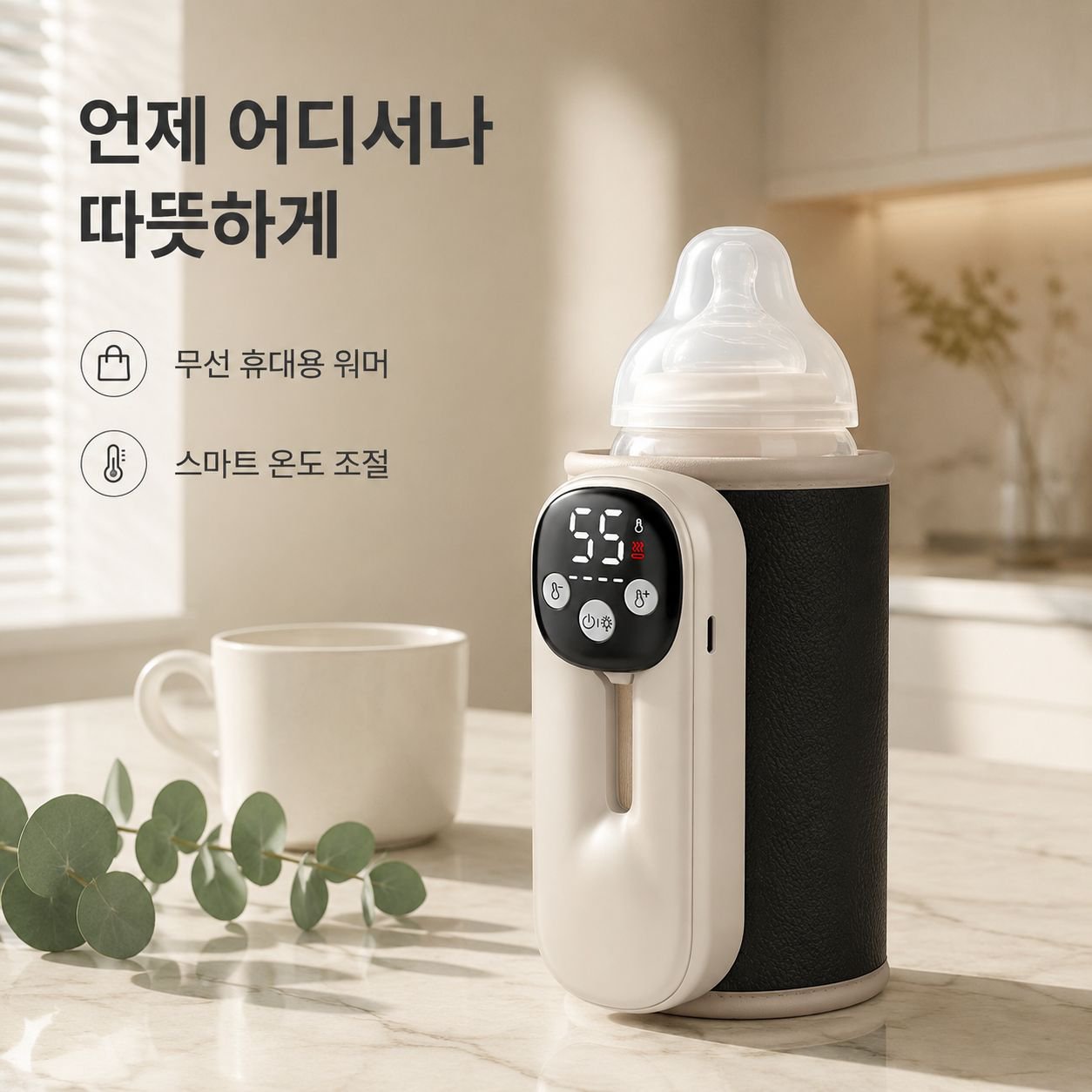 휴대용 무선 젖병 워머
