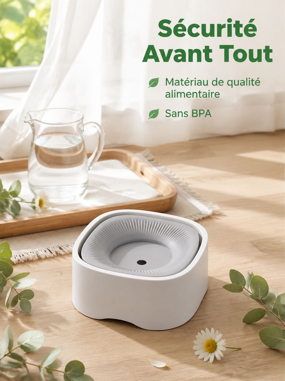 Fontaine à eau pour chats et chiens