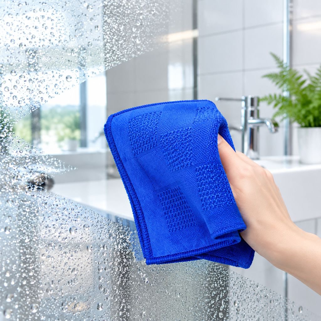 Professional-grade lint-free cloth for effortless glass wiping