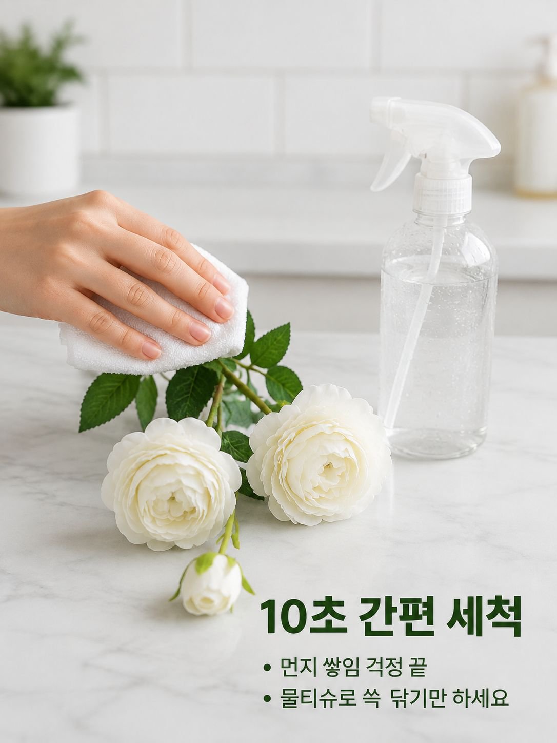 인조 장미꽃 장식