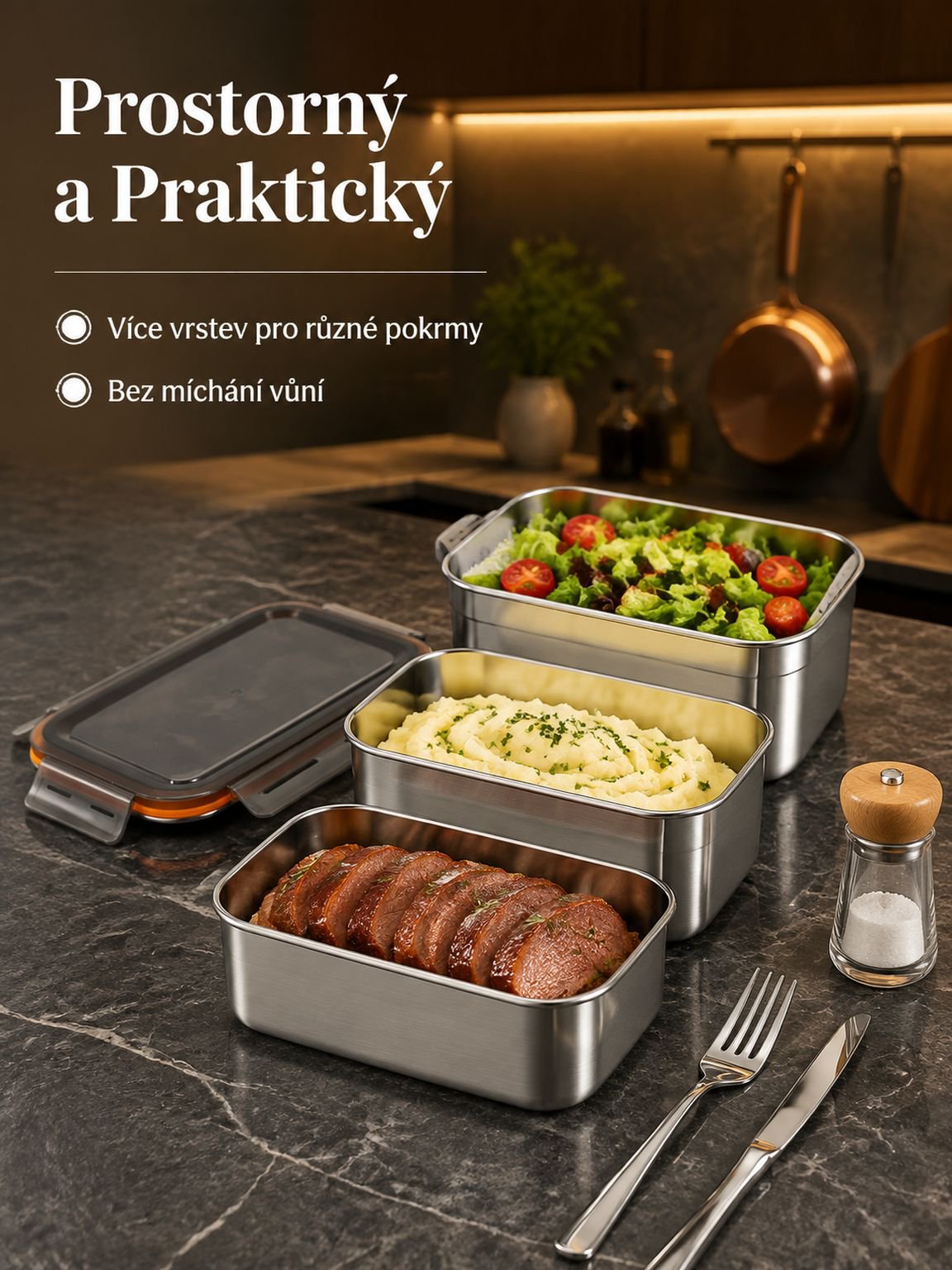 Nerezová nádoba na potraviny