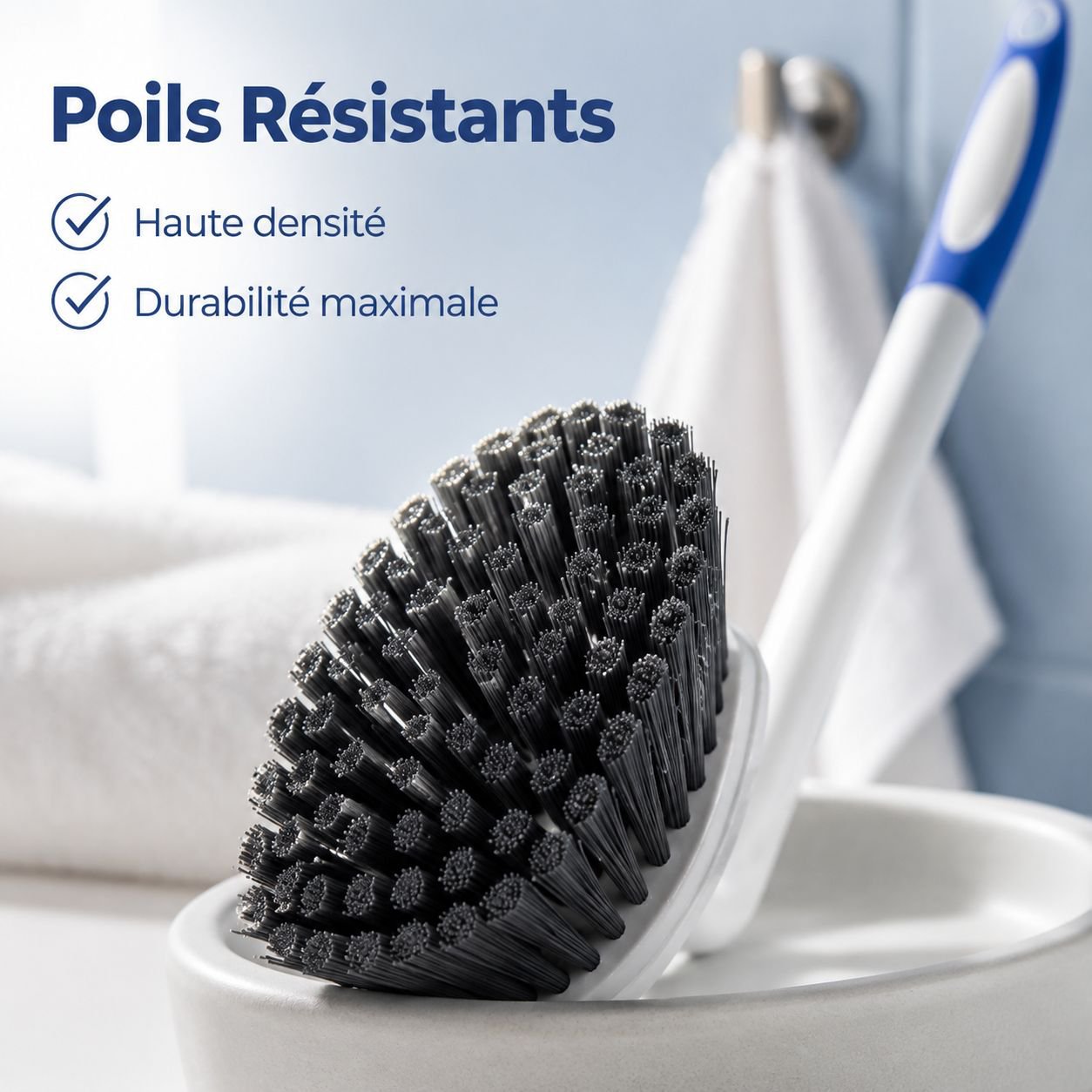Nouvelle brosse de toilette sans angle mort pour la maison
