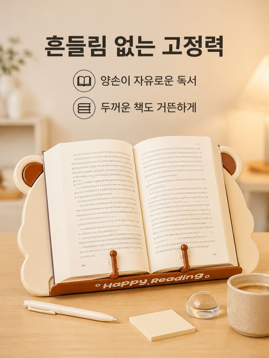 데스크탑 독서대 학생용 조절식 책받침대 독서 스탠드