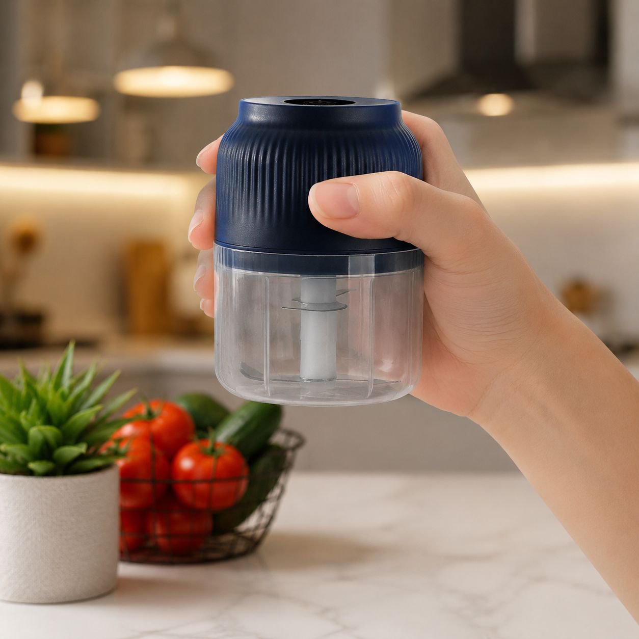 Wireless mini grinder with USB charging feature