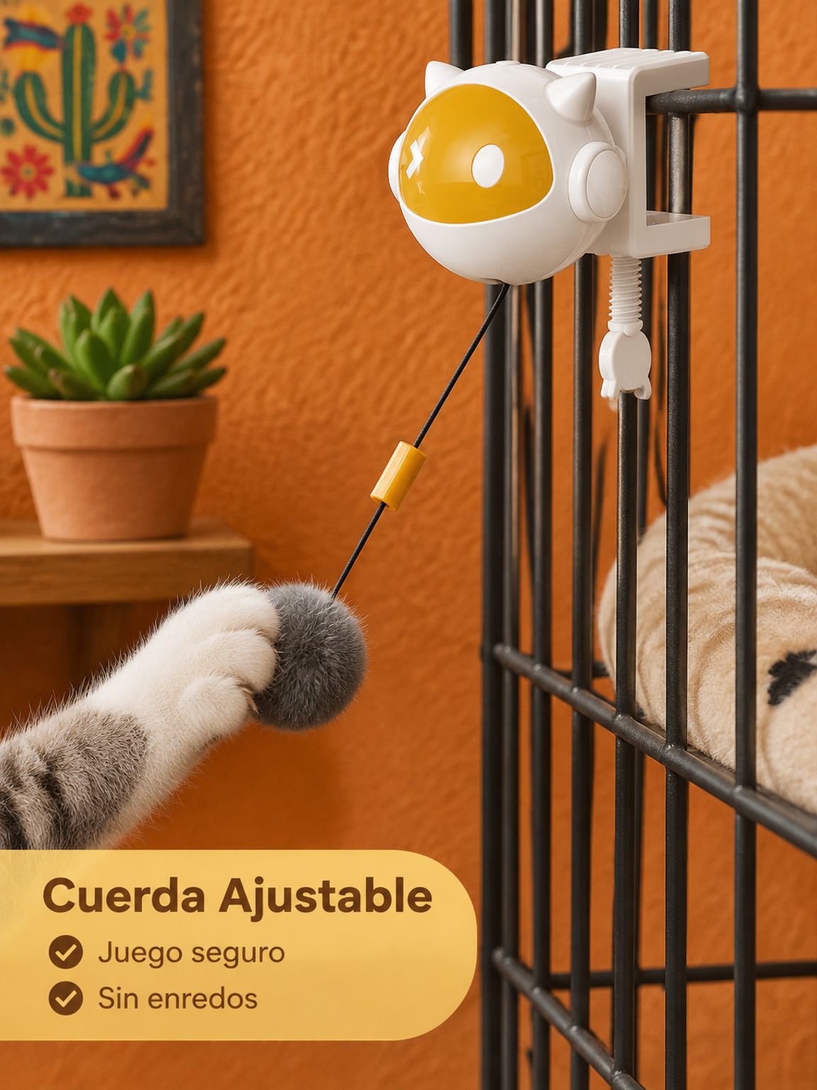 Pelota de juguete autosuficiente para gatos