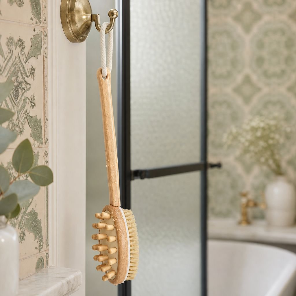 Brosse de massage pour la douche et le bain