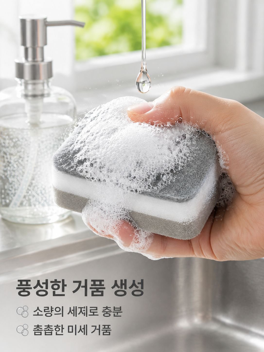 이중 내구성 청소 스펀지