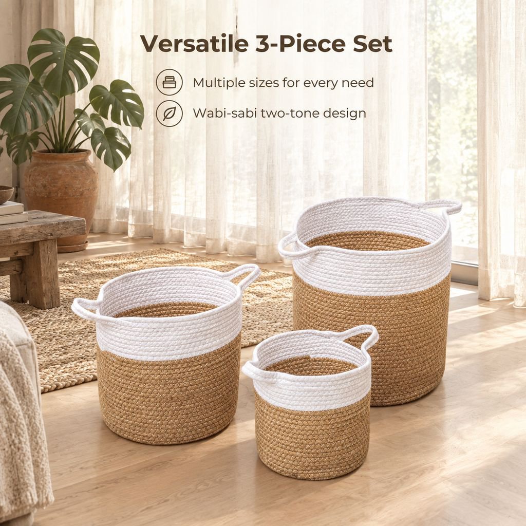Large Cotton Rope Storage Basket