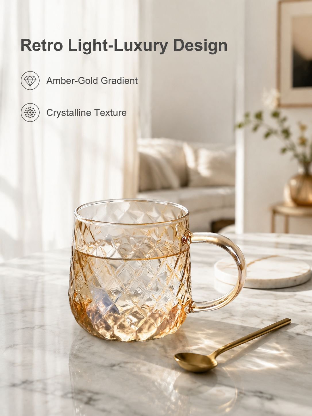 Heat-resistant glass water cup