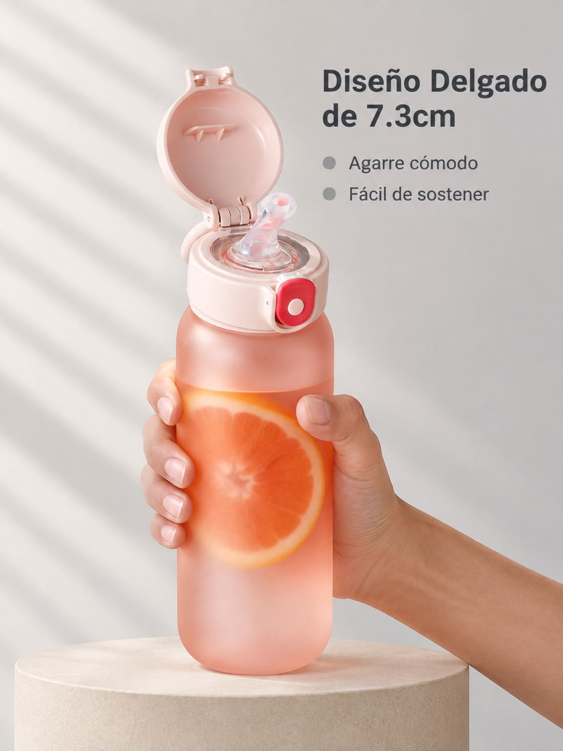 Diseño ligero de botella de agua portátil para llevar a cualquier lugar