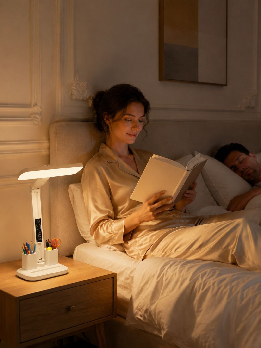 Petite lampe de chevet rechargeable et pliable