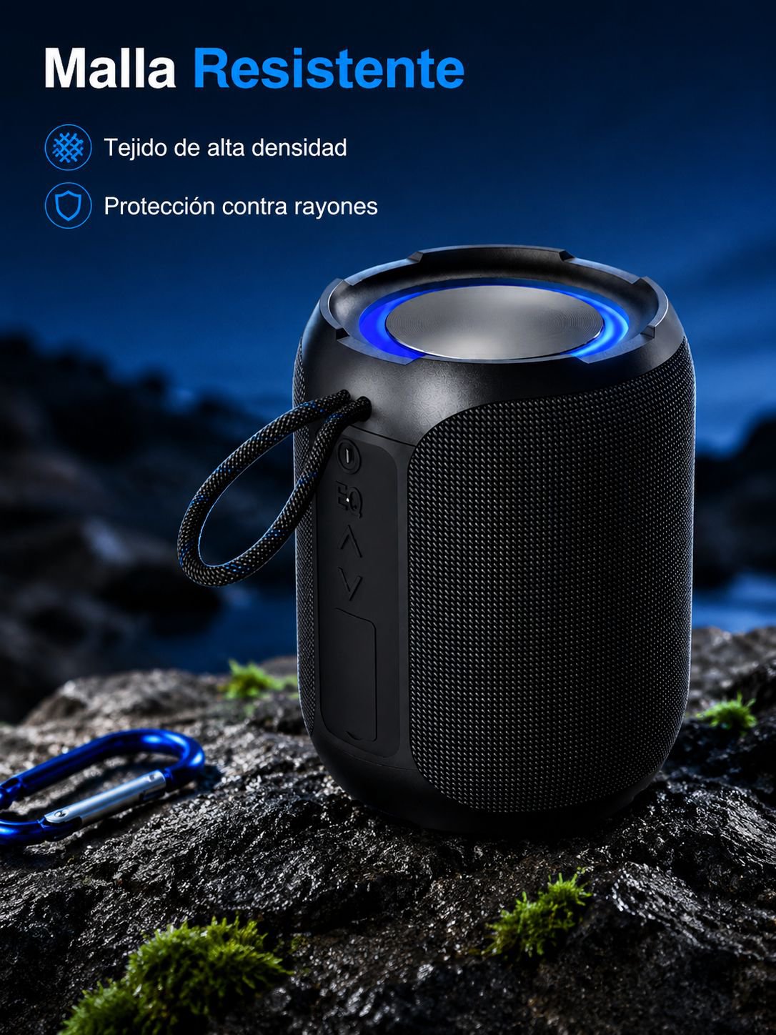 Altavoz recargable con batería de larga duración