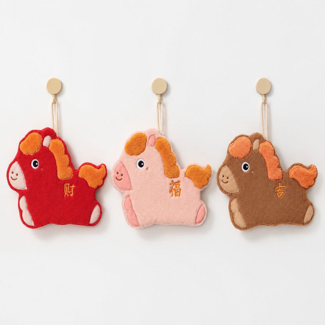 JMY - Lucky Horse Cartoon Horse Hand Towel