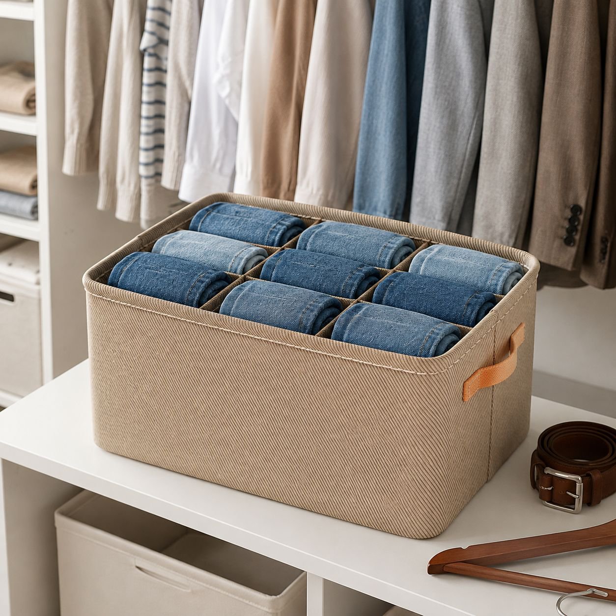 Reinforced Steel Frame Large Clothes Organizer Storage Box