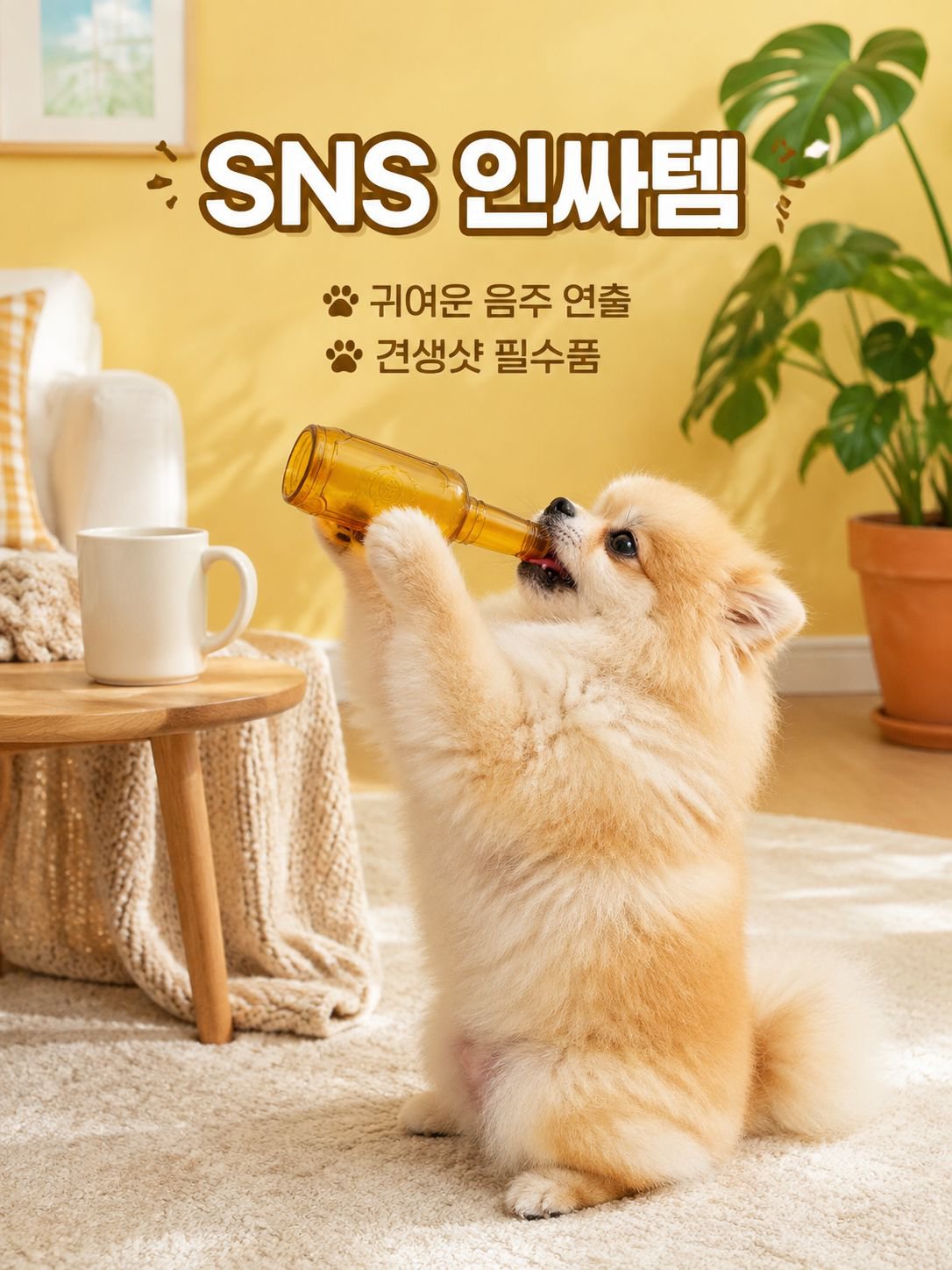 반려동물과 함께 사용할 수 있는 말하는 테니스 물병