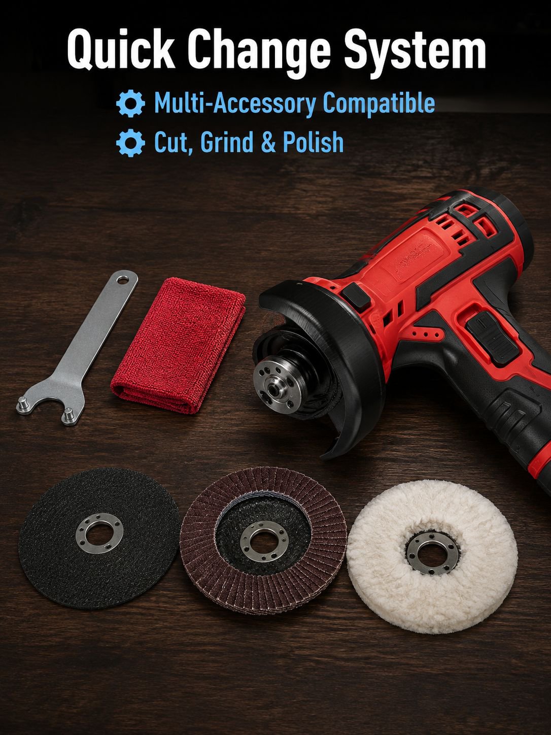 Rigid Lithium Portable Angle Grinder Sanding Tool