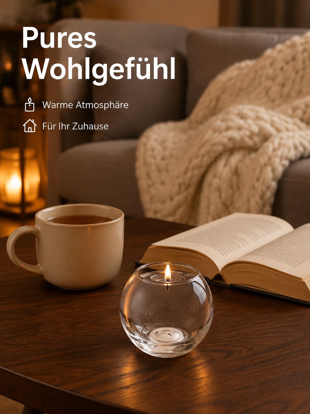 FBA Kerzenset mit drei Kugelbechern (2 Stück/Set)