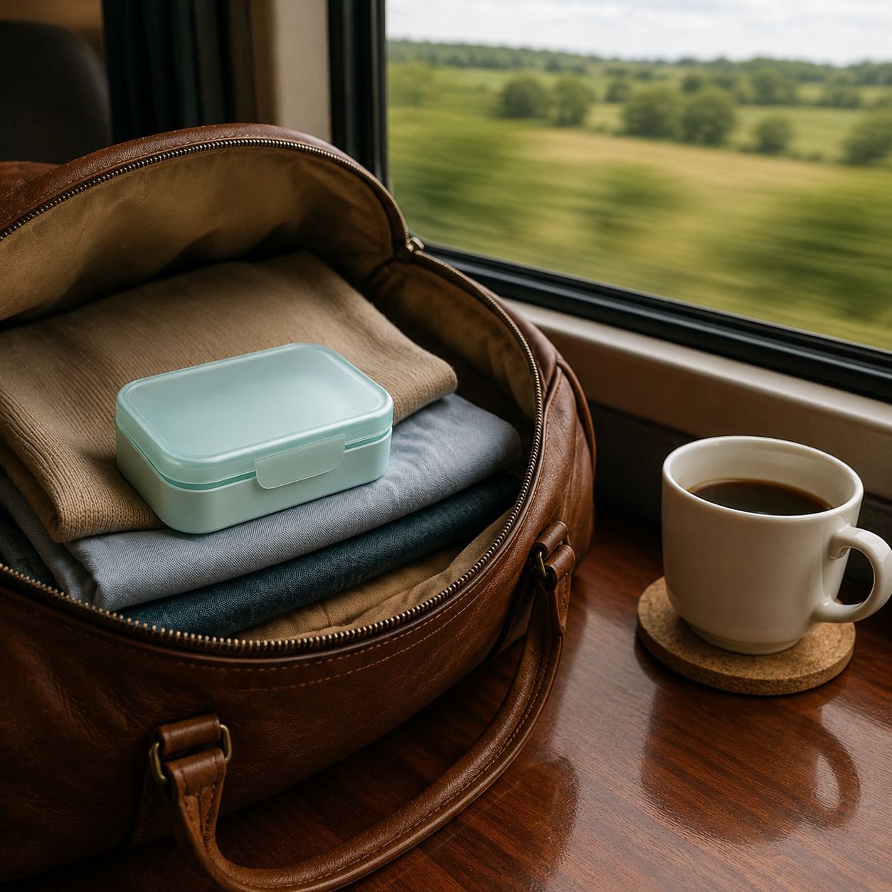 Lightweight soap container fits in any bag