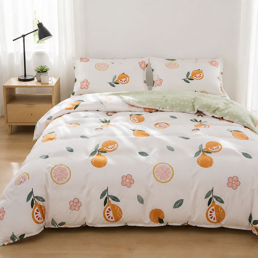 Printed bedding four-piece set