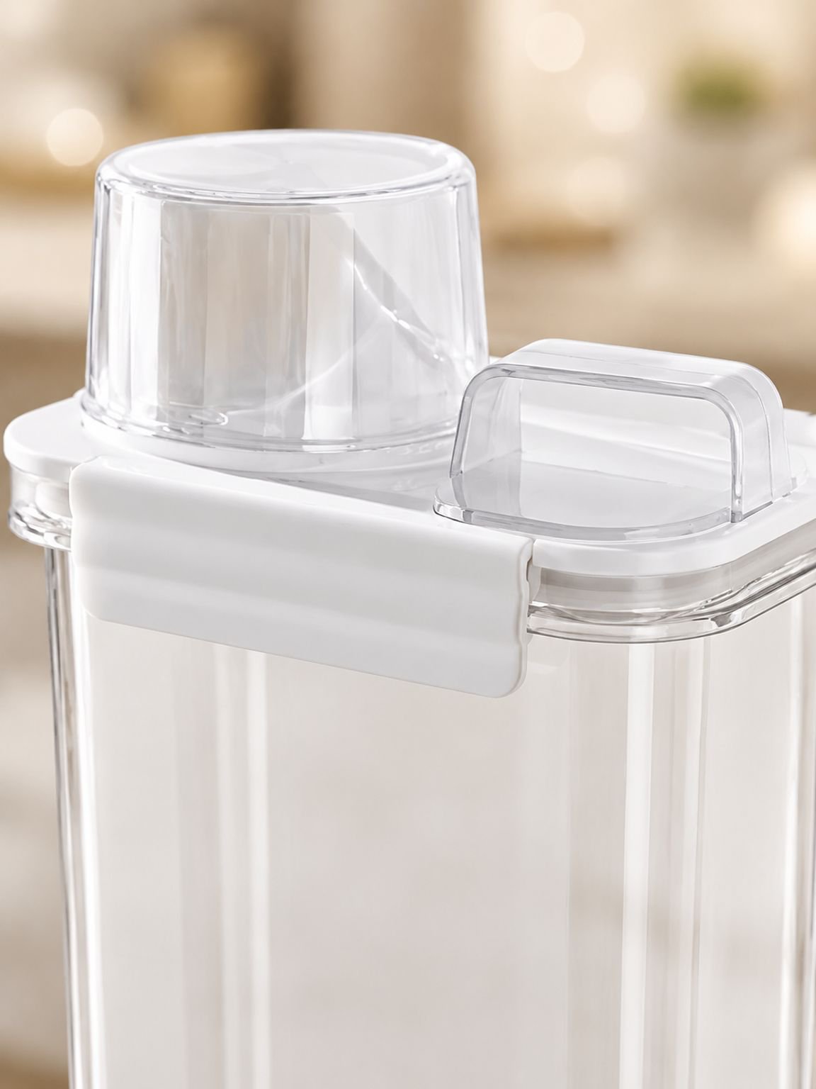 Modern design grain jar for kitchen organization