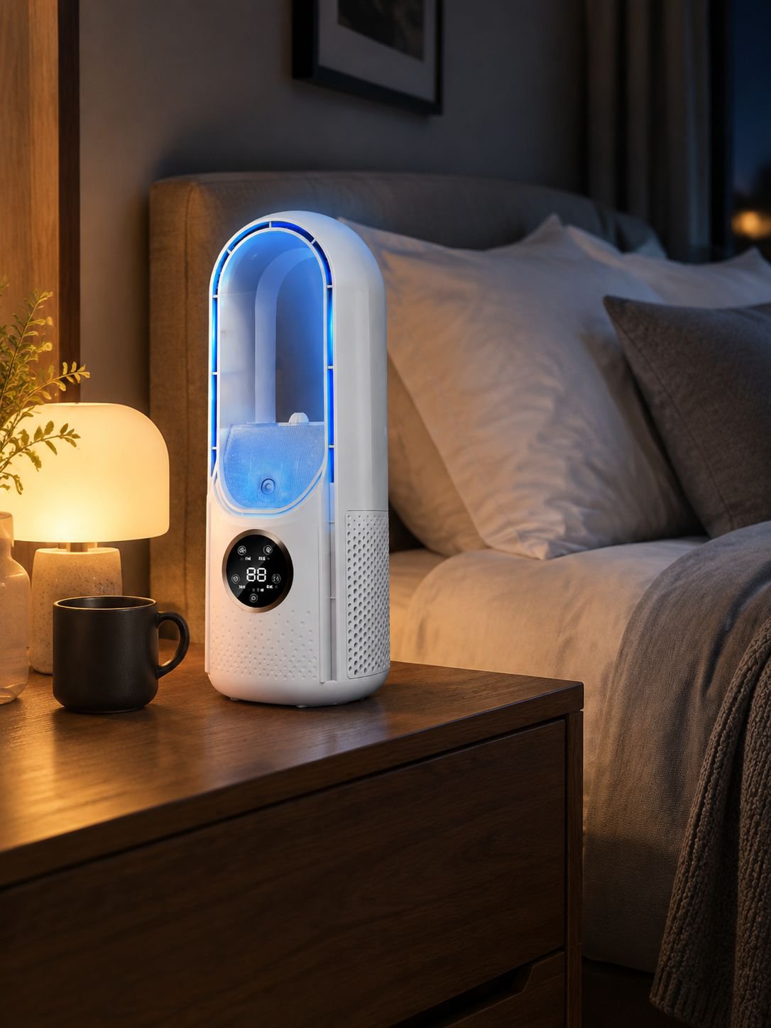 Energiesparender Klimaanlagen-Ventilator mit Sprühnebel