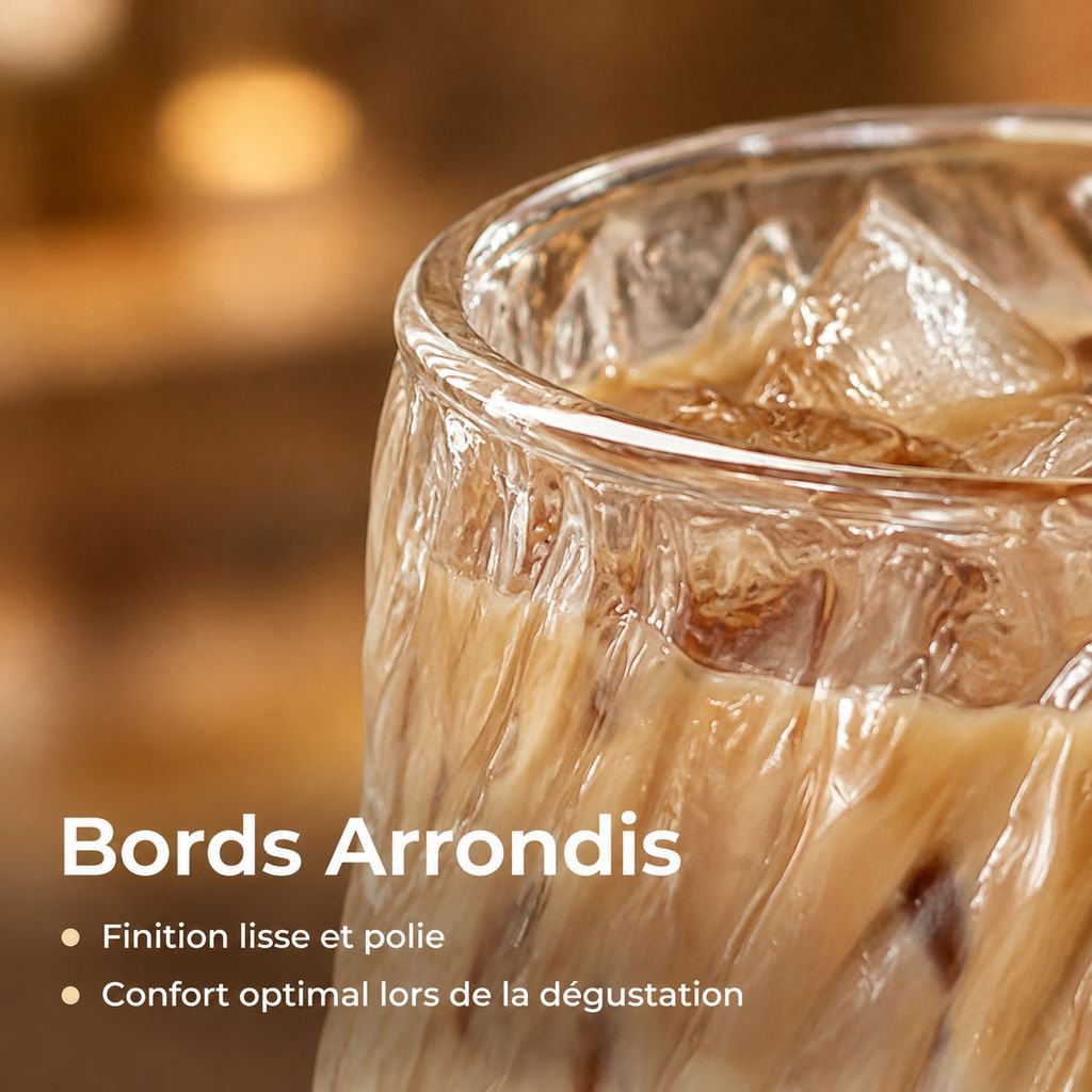 Verre à café en borosilicate pour usage quotidien